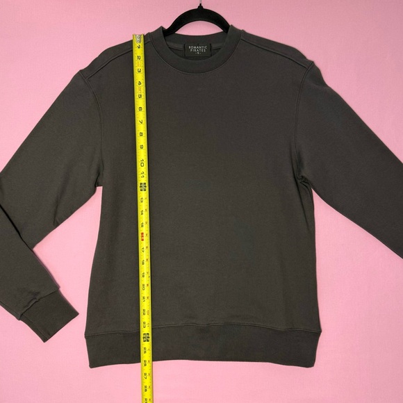 NWT Romantic Pirates | Crewneck sweatshirt charcoal color S size - Picture 9 of 11